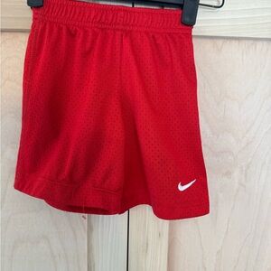 Nike Kids Bright Red Mesh Shorts